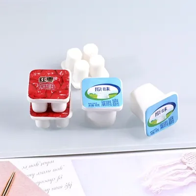 ❍☸▪ 5pcs Dollhouse Miniature Milk Food Simulation Yogurt Box Pretend Play Foods For Blyth Doll Kitchen Accessories
