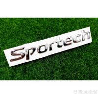 AD. โลโก้ Sportech สีโคมเมี่ยม สำหรับติดท้ายรถ