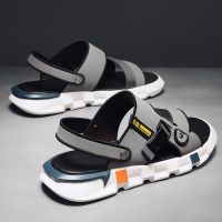 Driving Sandals Mens Summer 2023 New Outerwear Soft-soled Anti-Slip Beach Shoes Sports and Leisure Dual-Purpose Anti-odor Slippers 【JYUE】