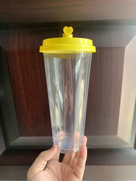 Milk Tea Slim Cup 22oz With Yellow Hard Lid 90mm 50pcs Lazada Ph 6720