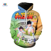 Sonspee 3D พิมพ์ Ozora Tsubasa hoodies คลาสสิกการ์ตูนมังงะกัปตัน Tsubasa Hoody ฤดูใบไม้ร่วงเสื้อยืด ผู้ชายเสื้อผ้า