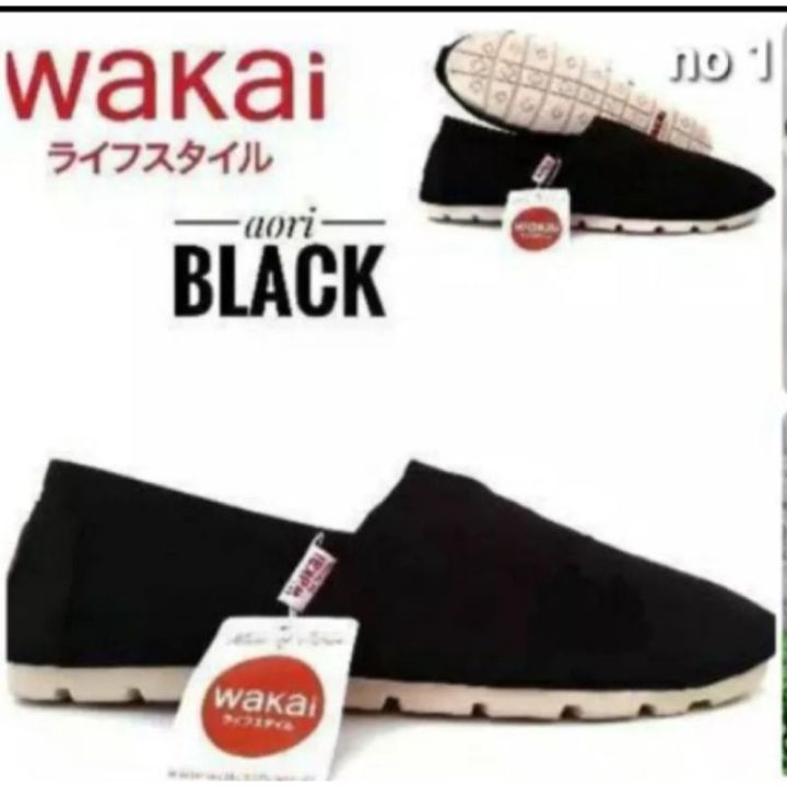รองเท้า-wakai-ผู้ชายสีดำล้วนปี3-3พื้นรองเท้า-crem-สีดำพื้นรองเท้า-maron-สีดำ
