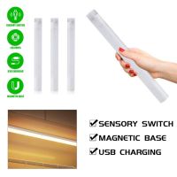 hot！【DT】 Sensor Night USB Rechargeable Lamp Under Cabinet Wardrobe Bedroom