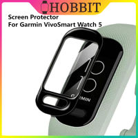 ปกป้องหน้าจอสำหรับนาฬิกา VivoSmart Garmin ปลั๊กกันฝุ่นนาฬิกาครอบป้องกันหน้าจอ5กระจกเทมเปอร์อุปกรณ์ป้องกันแบบเต็มรูปแบบ