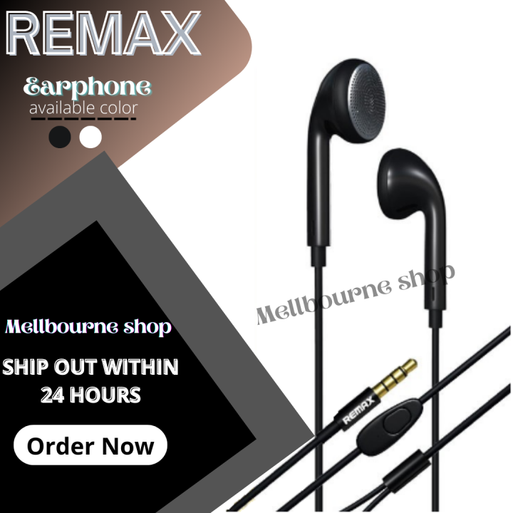 【Original】 REMAX RM-303 PURE MUSIC STEREO EARPHONES WITH MIC HIGH ...