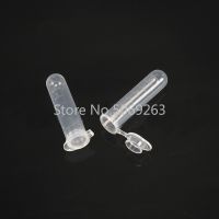 【YF】ஐ✽┇  200pcs/lot 7ml Plastic Round-bottom Laboratory Sample Vial Centrifuge Tube with Joint Cap