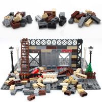 City Build MOC 98283 Architecture DIY Block Bricks Wall Brick Lamp Military View Building Blocks Parts Compatible Toys Creative