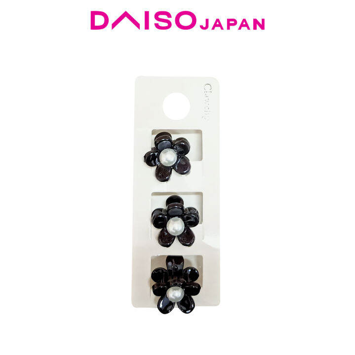 Daiso Mini Claw Clip Set (Flower, Basic Color) Lazada PH
