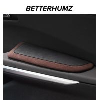 BETTERHUMZ Alcantara For BMW E90 F20 F30 G20 G30 F48 X3 G01 X4 G02 Interior Accessories Car Armrest Mat Arm Rest Protector Pad