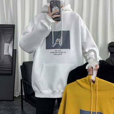 CODTheresa Finger [Special spot M-3XL black white yellow] all-match hat t hooded sweater astronaut hat T country tide long-sleeved hoodie tops men and women couples casual jackets anime printed korean style 衛衣男女連帽韩版 ins 风
