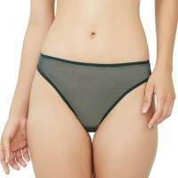 Playboy Intimates Midnight Sapphire THONG Green กางเกงชั้นในจีสตริงผ้าซีทรู ตกแต่งกริชเตอร์