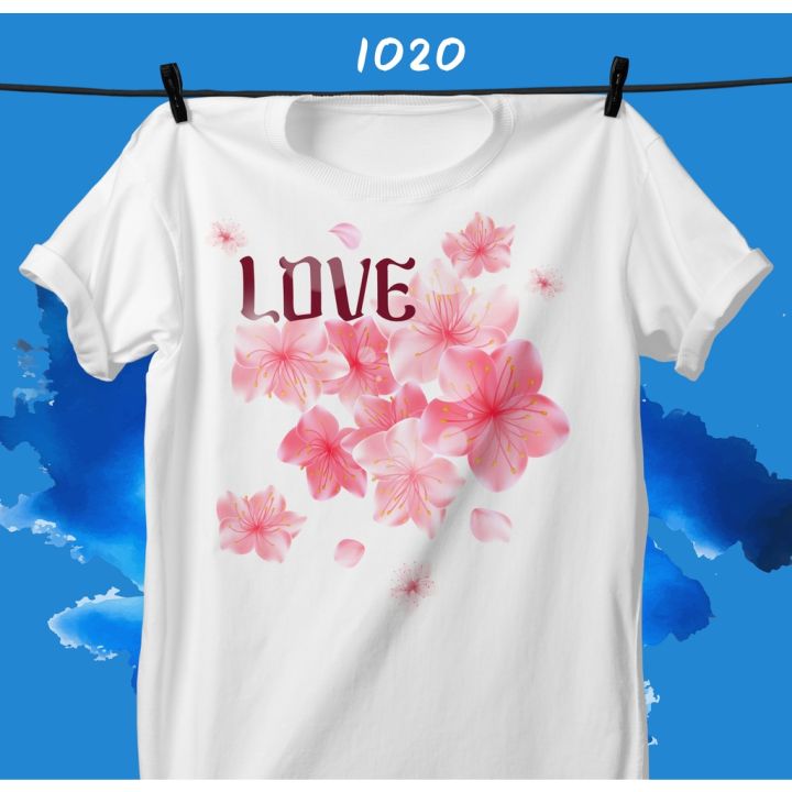 loso-store-เสื้อยืดพิมพ์ลาย-รุ่นสงกรานต์-ลายดอกไม้ละอองน้ำ2