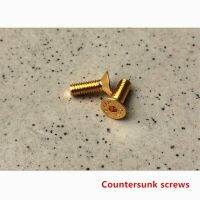 【100%-New】 Motor Courts Store 12ชิ้นเสียงอุปกรณ์ Diy ทองชุบ M4 * 8สกรู M4น็อต