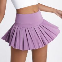 Women Skirt High Waist Pleated Tennis Skirt Golf Sports Fitness Jogging Female Loose Casual Short Bottoms Spring Fall Clothing