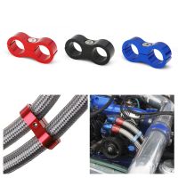 AN4 AN6 AN8 AN10 AN12 Braided Rubber Hose Line Clamp Aluminum Anodized Line Separator Separator Divider Clamp Kit Black/Red/Blue