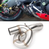 For Kawasaki ZX6R ZX636 ZX 6R 636 2009 - 2018 19 20 2021 Years 51mm Motorcycle Exhaust Muffler Middle Link Pipe Slip-on Escape Haberdashery