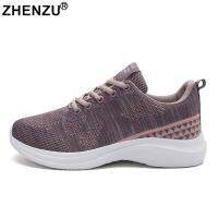 ZHENZU 2022 New Womens Breathable Walking Shoes Sports Sneakers Flying Woven Mesh Running shoesTrainers zapatillas de deporte