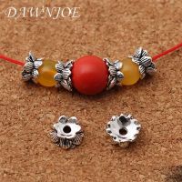 ▩ 10pcs Vintage Lotus Base Bottom Double-sided Spacer Beads Cap DIY Making Bracelet Necklace jewelry Supplies Accessories Finding