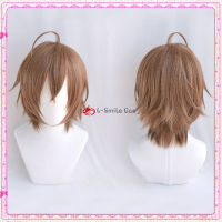 DRB Division Rap Battle Hypnosis MIC Gentaro Yumeno Cosplay Short Brown Wig Heat-resistant Fiber Hair Wigs + Wig Cap