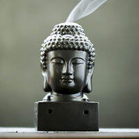 เซรามิค Tathagata ธูป Burner R พระพุทธรูปหัวธูป Burner ในร่ม Zen Sandalwood Burner ตกแต่ง Zen Garden