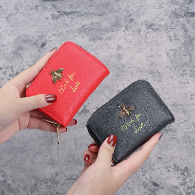New Fashion Ladies Wallet Bee Organ Small Card Holder Ladies ID Holder Coin Purse All-in-One Bag Mini Clutch 2022 Porte-Monnaie