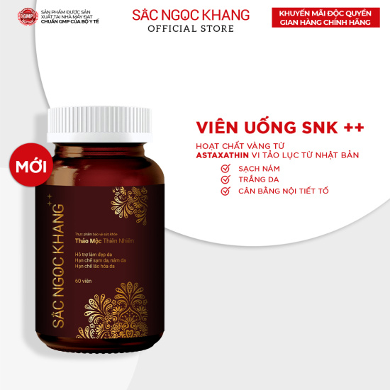 Viên uống sắc ngọc khang ++ giúp trẻ hóa làn da xua tan vết nám 60 viên - ảnh sản phẩm 3