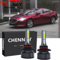 สำหรับ Mazda 6ปี2014-2021 (ไฟหน้ารถยนต์)-(1คู่) ไฟฉายคาดศีรษะ LED หลอดไฟหน้า6000K 9-32V ชุดแปลงไฟต่ำ LHL CG LY