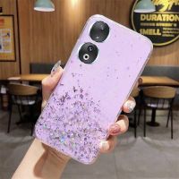 เคสซิลิโคนใสนิ่มประดับเลื่อมแวววาวลายดาวท้องฟ้าเคสโทรศัพท์ Honor 90 Lite 90 Pro 5G 2023ใหม่พร้อมส่ง HPONOR905G