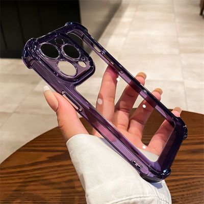 Luxury Transparent Soft Acrylic Phone Case For iPhone 14 Pro Max 11 12 13 Mini X XR XS 7 8 Plus SE 20 2022 Shockproof Back Cover