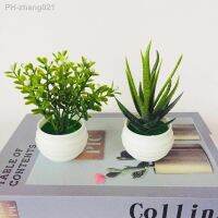 Artificial Green Plant Potted Simulation Succulent Aloe Vera Small Potted Simulation Green Dill Potted Fake Flower Potted Plant