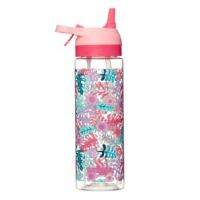 กระติกน้ำ สเปรย์+หลอดดูด Smiggle splitz straw water bottle-coral