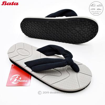 Bata (บาจา) แท้ 100% รองเท้าแตะแบบหนีบ พื้นลาย สีเทา ไซส์ 3-8 (36-41) (รหัส 579-6259)