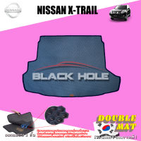 Nissan X-Trail ปี 2012 - ปี 2014 พรมรถยนต์XTrail พรมเข้ารูปสองชั้นแบบรูรังผึ้ง Blackhole Double Mat (ชุดที่เก็บสัมภาระท้ายรถ)