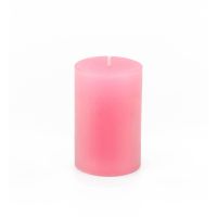 Global House-COZY เทียนหอมขนาดเล็ก ขนาด 4.7x7.5 ซม. Candle-PKM สีชมพู รับประกันของเเท้