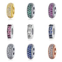 Original 925 Sterling Silver Bead Charm Inspiration Within Eternity Spacer Charms CZ Fit Bracelets Women Diy Jewelry