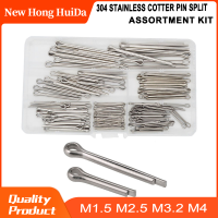 M1.5 M2.5 M3.2 M4 Cotter Pin แยก304สแตนเลส Assortment Kit