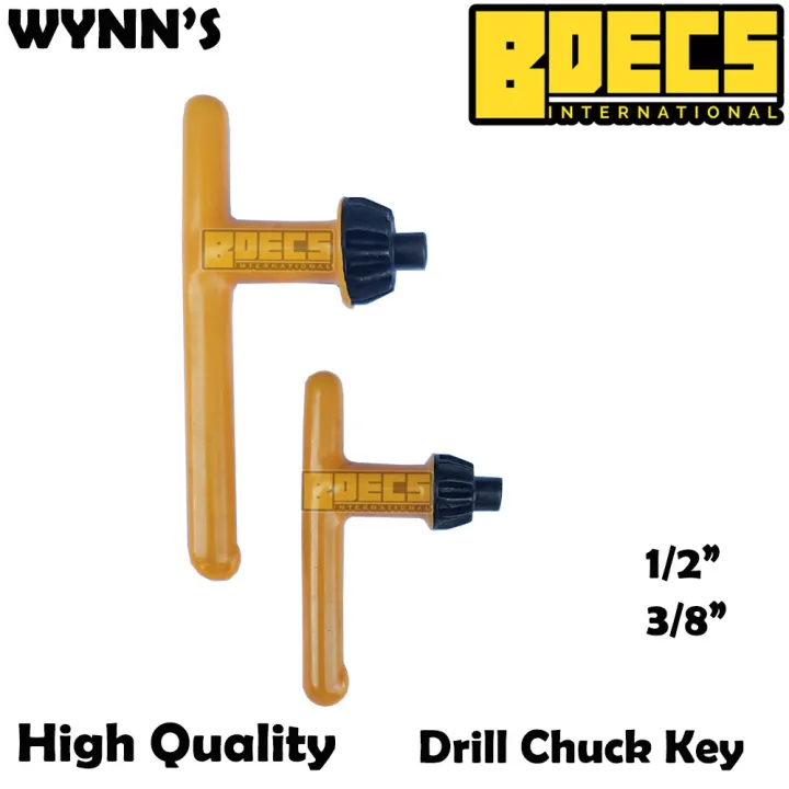 Drill Chuck Key Heavy Duty High Quality Rubber Coated for Grip Duwell I