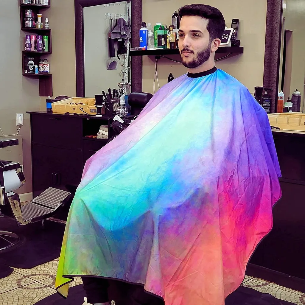 Fancy Hair Salon Wrap Waterproof Barber Shop Clothes | Lazada Singapore Fancy Hair Salon Wrap Waterproof Barber Shop Clothes | Lazada Singapore