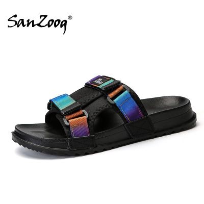 Casual Men Slippers Slides Summer Shoes Beach Outdoor Slide Slipper Sandals Big Size 49 50 Hot Sale For Dropshipping 2021 House SlippersTH