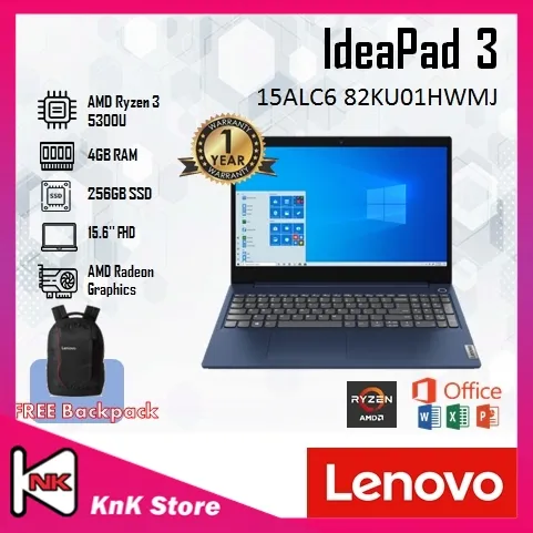 Lenovo IdeaPad 3 15ALC6 82KU01HWMJ 15.6'' FHD Laptop Abyss Blue
