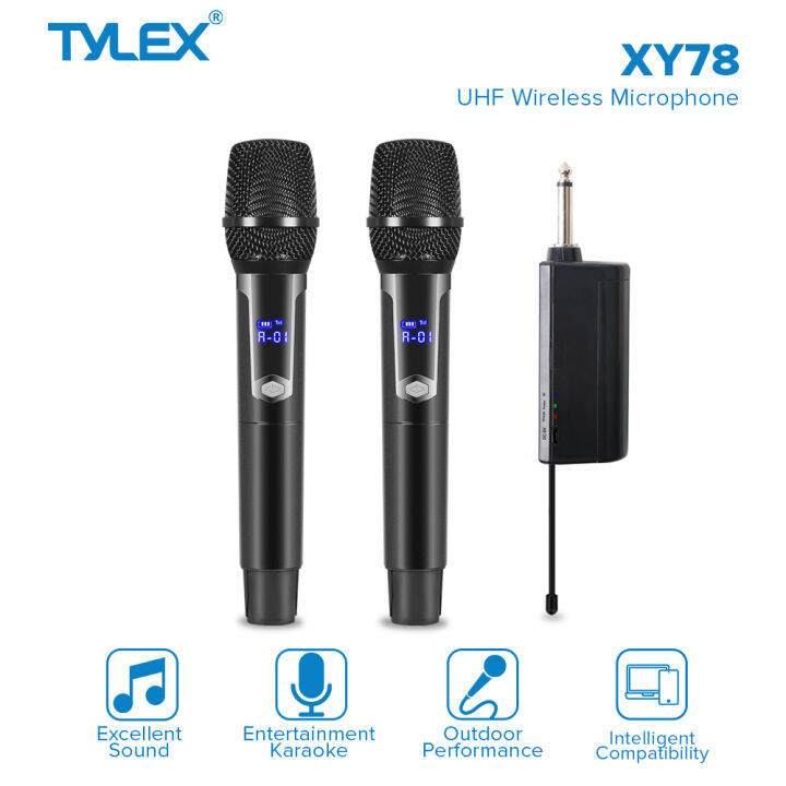 TYLEX XY78 UHF Wireless Handheld Microphone with Receiver Excellent