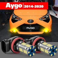 For Toyota Aygo 2014-2020 Accessories 2pcs LED Fog Light 2015 2016 2017 2018 2019