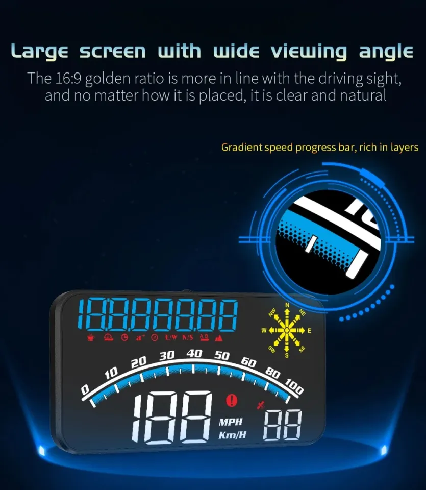 G10 Car Head up Display HUD km/H Digital Display Vehicle Speed