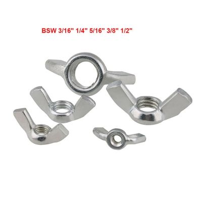 【CC】 Nuts 3/16  1/4  5/16  3/8  1/2  Carbon Zinc Plated Thumb Hand Tighten