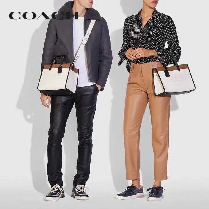 coach-กระเป๋าทรงสี่เหลี่ยมผู้หญิงรุ่น-field-tote-30-in-colorblock-with-coach-badge-สีขาว-c0777-b4cah