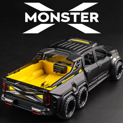 Toy Mixed Batch Off-Road Vehicle Alloy Car Model Childrens Power Control Toy Car 1:28 Benz Pickup Truck Simulation Car Model