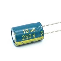 30pcs/lot 250v 10UF aluminum electrolytic capacitor size 8*12 10UF 20%