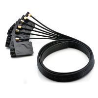 2meter 6 color ink tube hose line with square damper screw nuts oring for For Epson XP600 TX800 UV ink damper filter