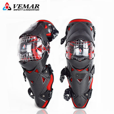 Vemar แปดสีสวย MTB BMX DH Kneepads รถจักรยานยนต์เข่า Pads จักรยานเสือภูเขาจักรยานกีฬากลางแจ้ง Motocross Moto เขย่งป้องกัน GearRacing มาตรฐานเข่า/สนับแข้ง