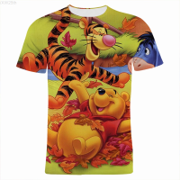 2023 NEW Winnie the Pooh t Shirt Men Women Cartoon Anime Tee Casual Short Sleeve 3d Print Streetwear Tops fashion